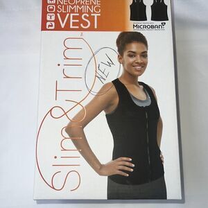 Microban Womens Black Slim & Trim Waist Trainer One Piece Shapewear Size Small